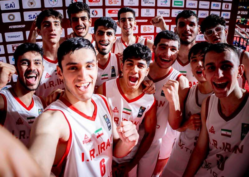 تیم بسکتبال زیر ١٨ سال ایران به مرحله یک چهارم کاپ آسیا صعود کرد