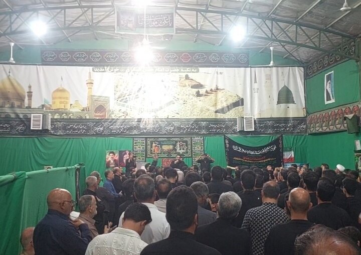 عزاداری و سینه‌زنی شب شهادت امام حسن عسکری (ع) در شهر شاهدیه یزد