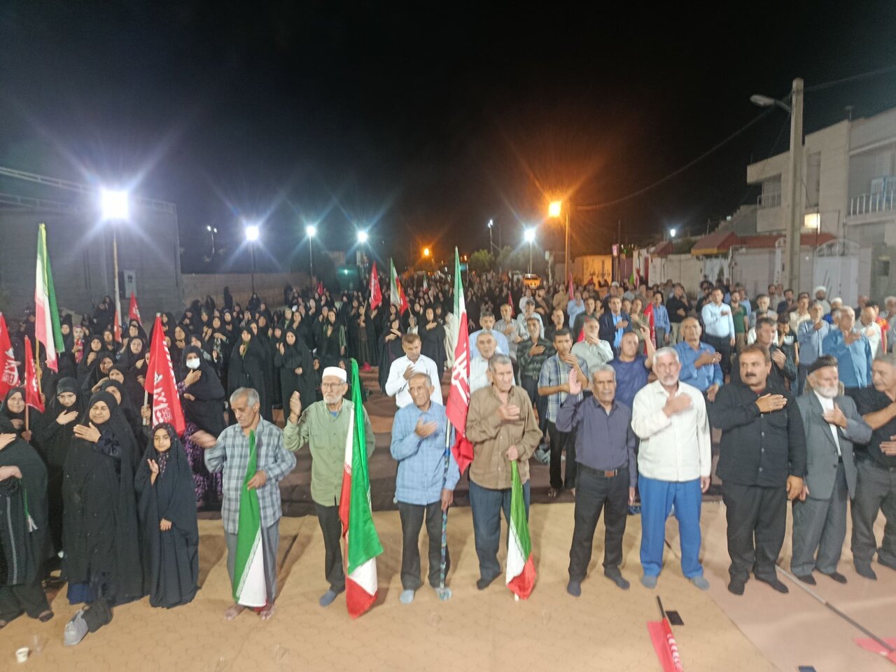 عزاداری مردم چرام در شب شهادت امام حسن عسکری(ع)