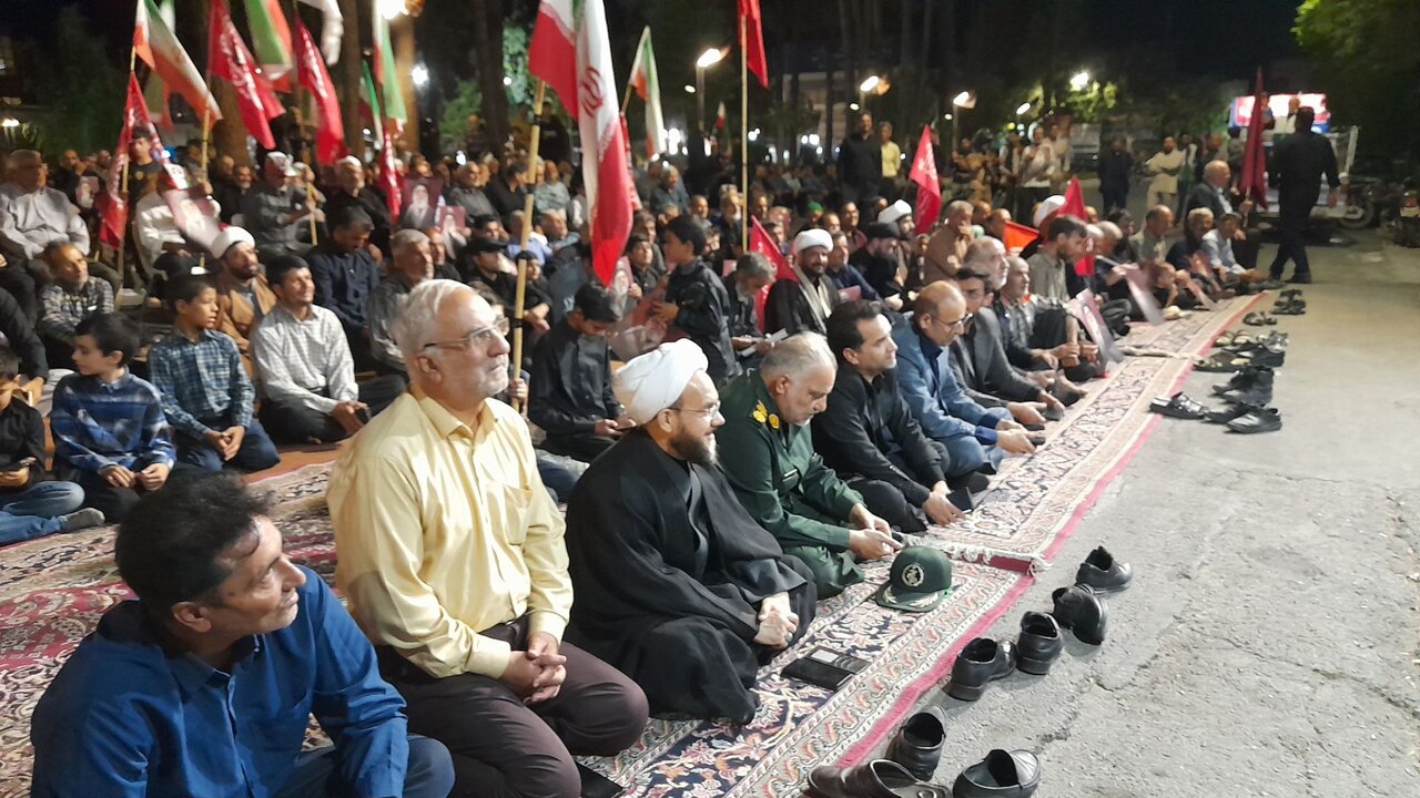 مراسم بزرگداشت چهلم تدفین رهبر شهید در خلیل‌آباد