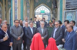 سیمایی صراف در سمنان؛ از ادای احترام به شهدا تا افتتاح طرح‌های آموزشی