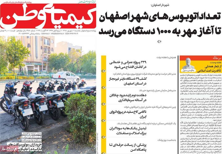 روزنامه‌های اصفهان