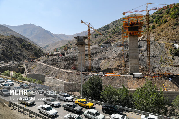 عملیات ساخت فاز ۳ آزادراه تهران - شمال