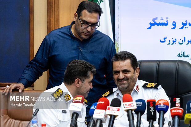 نشست رئیس پلیس راهور تهران بزرگ با خبرنگاران