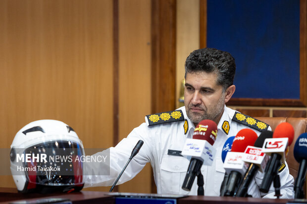 نشست رئیس پلیس راهور تهران بزرگ با خبرنگاران