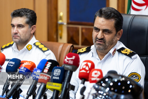 نشست رئیس پلیس راهور تهران بزرگ با خبرنگاران