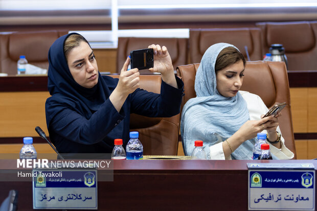 نشست رئیس پلیس راهور تهران بزرگ با خبرنگاران