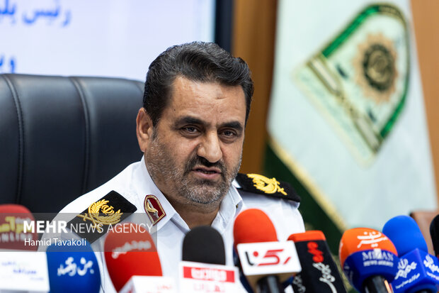نشست رئیس پلیس راهور تهران بزرگ با خبرنگاران