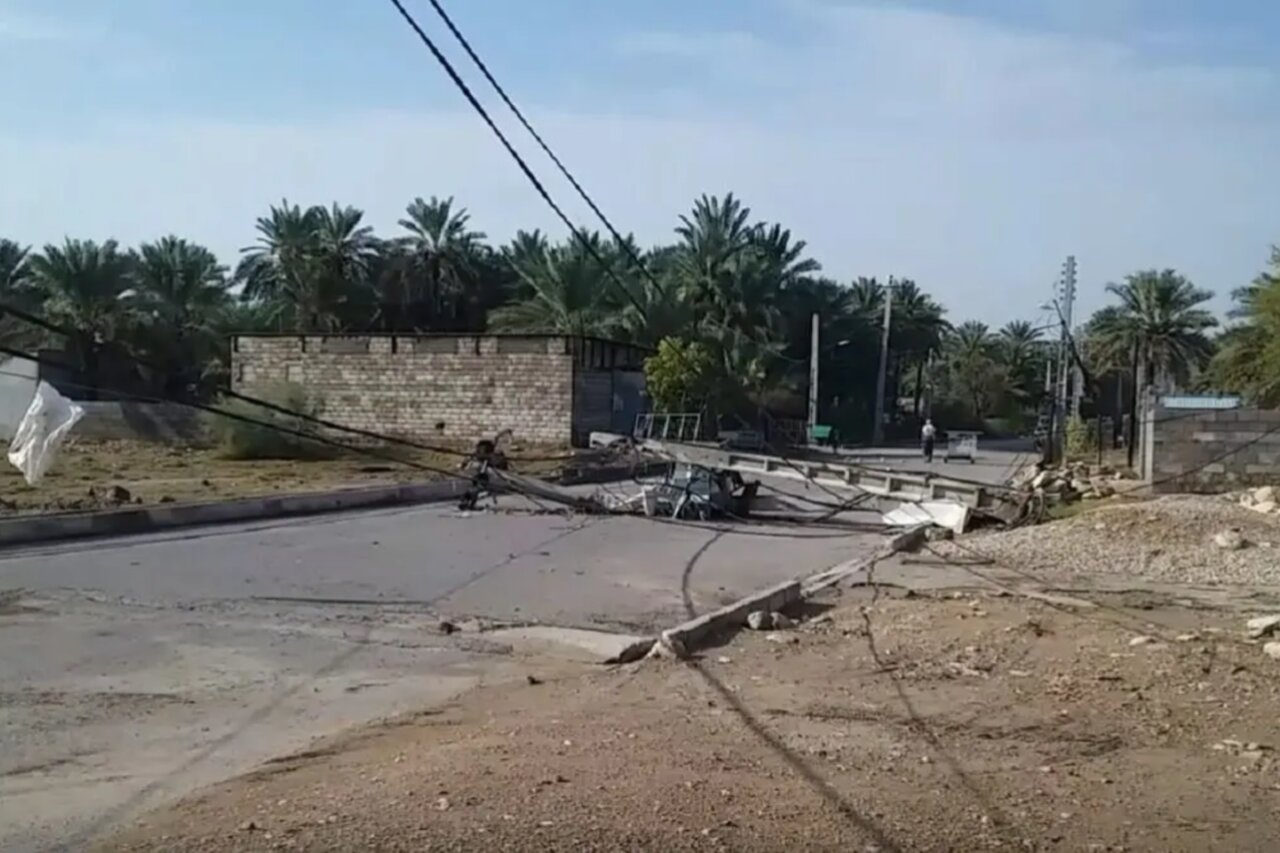 خسارت طوفان و بارندگی در هرمزگان