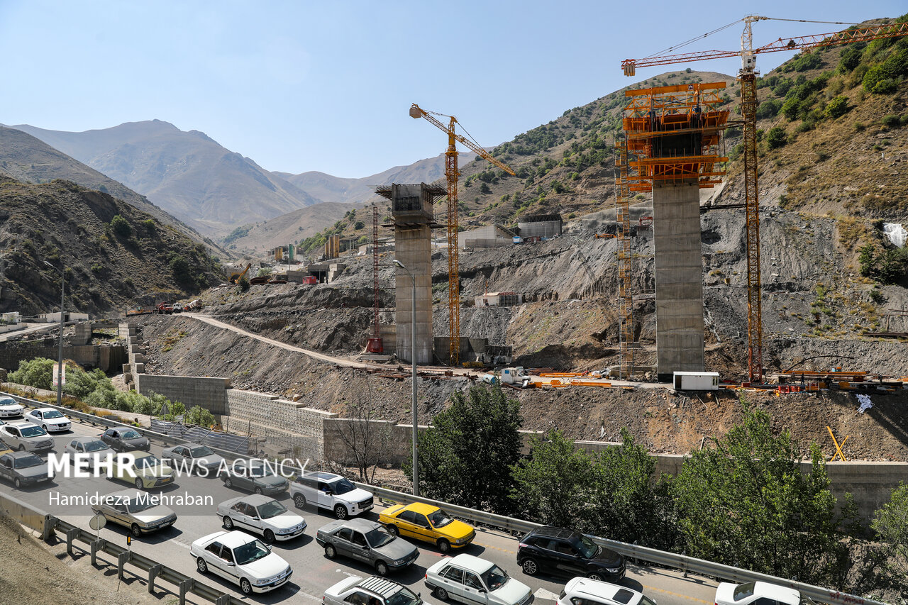 عملیات ساخت فاز ۳ آزادراه تهران – شمال