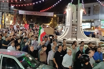 حضور حماسی مردم آستانه در صد و هفتاد و ششمین اجتماع شبانه