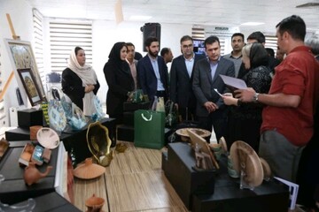 بازدید معاون علمی رییس جمهور از نمایشگاه دستاورد شرکت های دانش بنیان