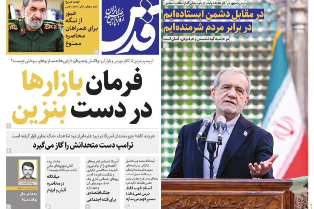تحلیل خبر: صفحه نخست روزنامه های خراسان رضوی دوشنبه ۲ شهریور ۱۴۰۵ | مهر - کد a61c