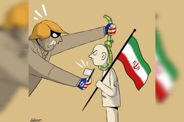 Yemenli karikatürist Kemal Şeraf, Trump'ın İran'a yönelik çifte politikasını çizdi
