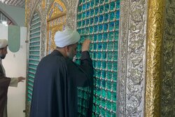 حضور معاون سازمان تبلیغات اسلامی در آستان مقدس امام‌زاده سیدعباس(ع)