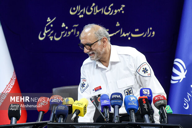 نشست خبری رییس سازمان اورژانس کشور