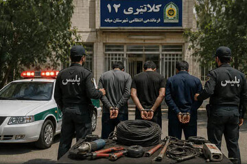 دستگیری سارقان ساختمان‌های نیمه‌کاره در میانه