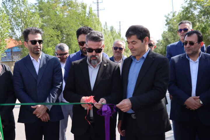 افتتاح دو پروژه مهم عمرانی و زیرساختی نواحی صنعتی نمین