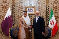 دیدار نخست وزیر قطر با محمدباقر قالیباف