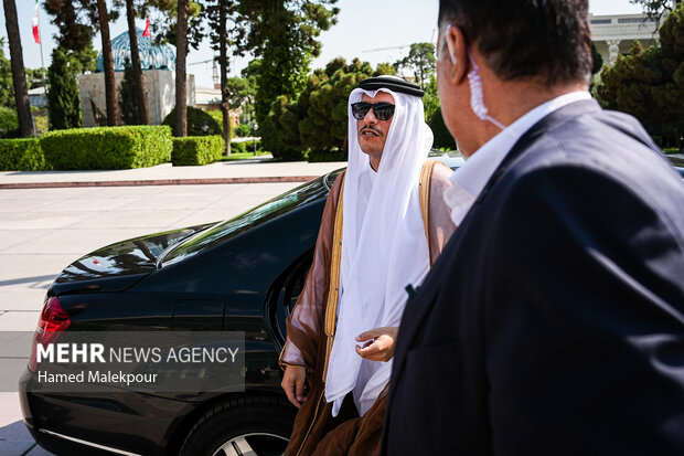 دیدار نخست وزیر قطر با محمدباقر قالیباف