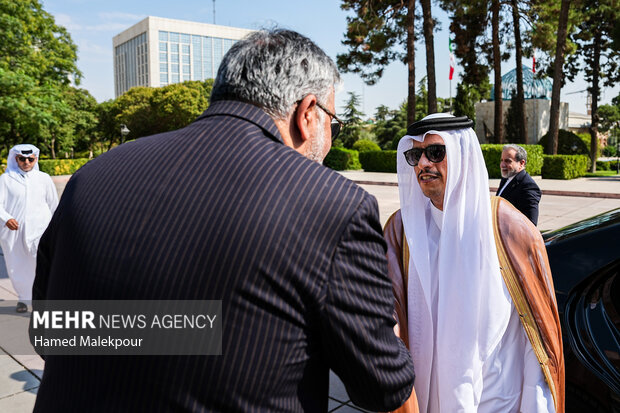 دیدار نخست وزیر قطر با محمدباقر قالیباف