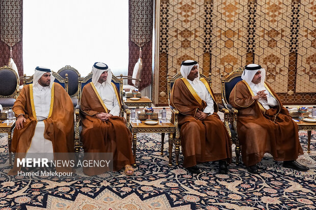 دیدار نخست وزیر قطر با محمدباقر قالیباف