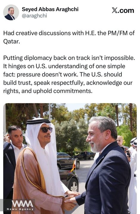 Pressure does not work; US must rebuild trust for diplomacy