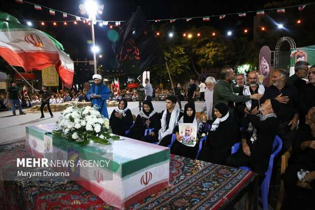 وداع با شهید مدافع وطن علی‌اصغر نورانی در بجنورد