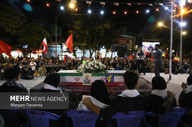 وداع با شهید مدافع وطن علی‌اصغر نورانی در بجنورد