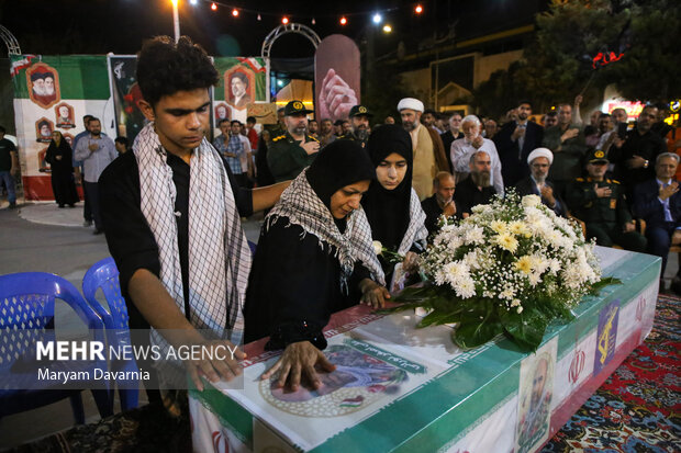وداع با شهید مدافع وطن علی‌اصغر نورانی در بجنورد