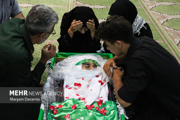 وداع با شهید مدافع وطن علی‌اصغر نورانی در بجنورد