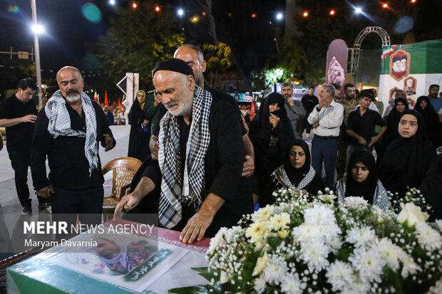 وداع با شهید مدافع وطن علی‌اصغر نورانی در بجنورد