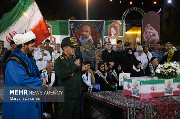 وداع با شهید مدافع وطن علی‌اصغر نورانی در بجنورد