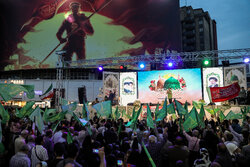 تصاویر هوایی اختصاصی مهر از جشن بزرگ «امت احمد(ص)» کرمانشاه