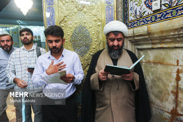 جشن شب میلاد پیامبر(ص) و امام صادق(ع) در حرم بانوی کرامت