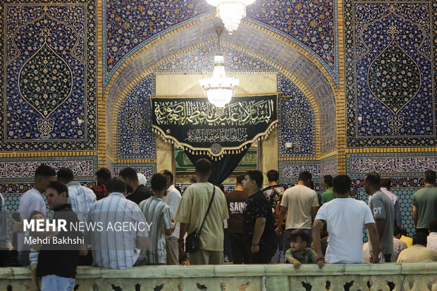 جشن شب میلاد پیامبر(ص) و امام صادق(ع) در حرم بانوی کرامت