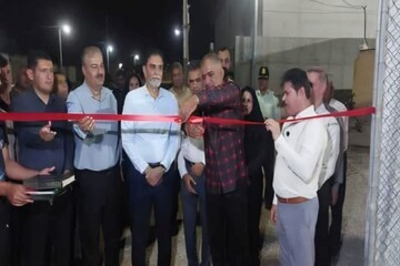 زمین چمن اسلام‌آباد دشتستان افتتاح شد