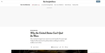 Iran war raises questions over Washington’s ability to avoid another endless conflict: NYTimes