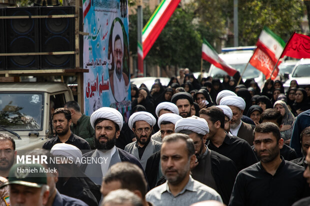 تشییع شهید امنیت در گرگان