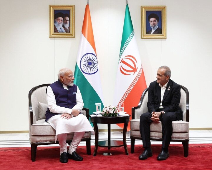 Pezeshkian meets with Indian PM in Bishkek on SCO Summit