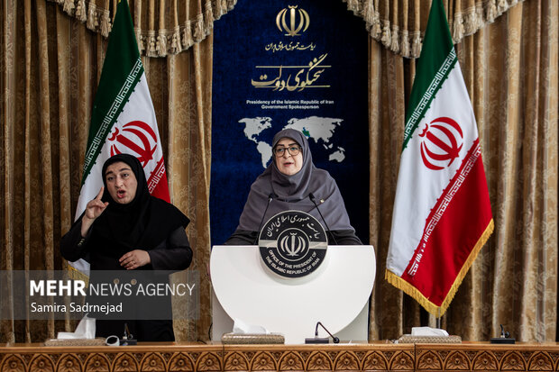 نشست خبری سخنگوی دولت