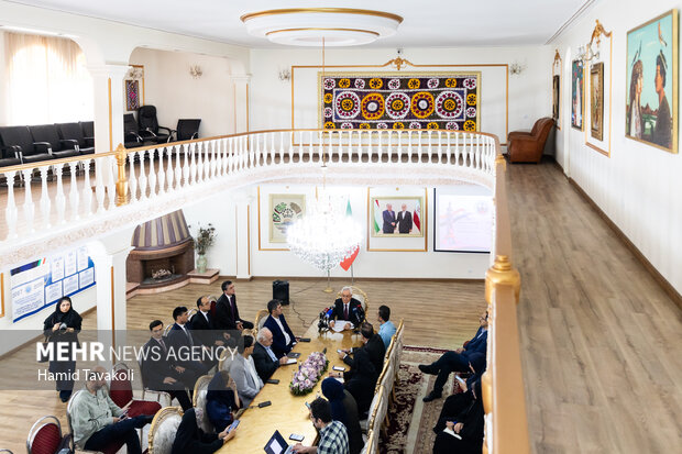 نشست خبری سفیر تاجیکستان در ایران نشست خبری سفیر تاجیکستان در ایران