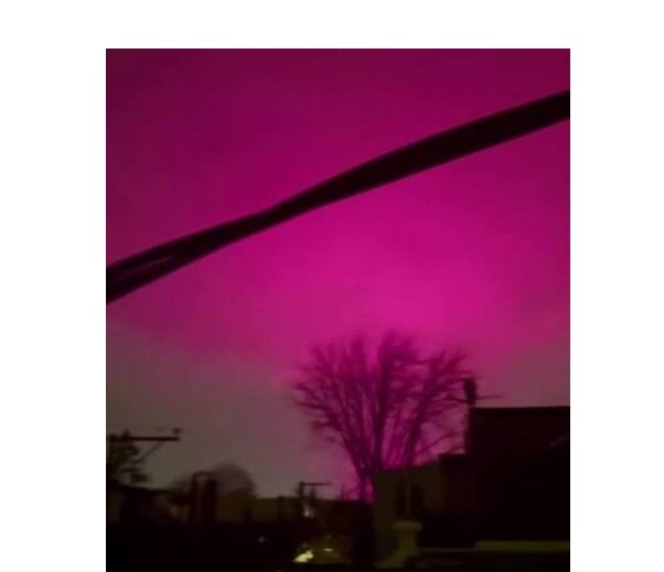 VIDEO: A stunning pink-sky over Changzhou, China
