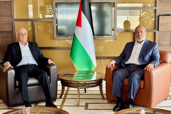 رایزنی «خلیل الحیه» و معاون دبیرکل جبهه خلق درباره تحولات سیاسی رایزنی «خلیل الحیه» و معاون دبیرکل جبهه خلق درباره تحولات سیاسی