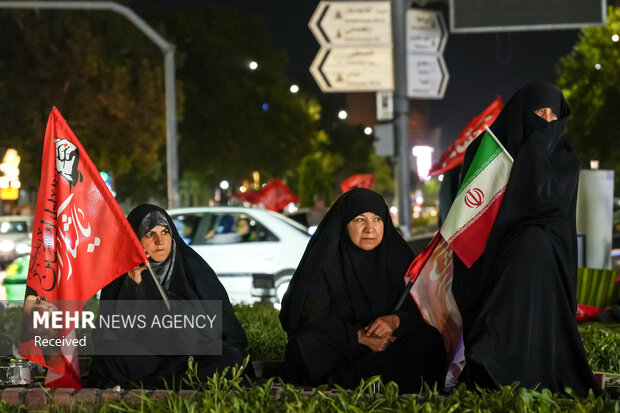 بزرگداشت سالگرد شهادت شهید کاوه در تجمعات شبانه مشهد