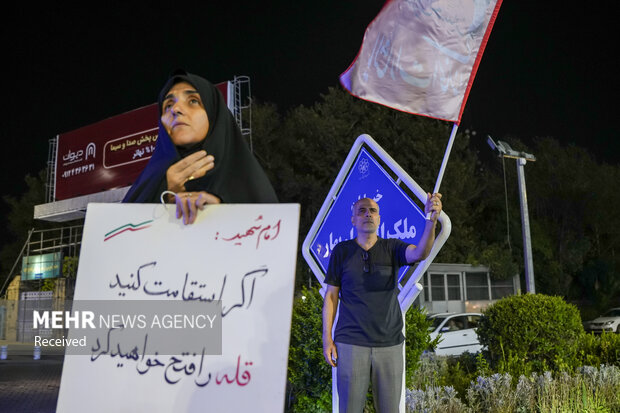 بزرگداشت سالگرد شهادت شهید کاوه در تجمعات شبانه مشهد