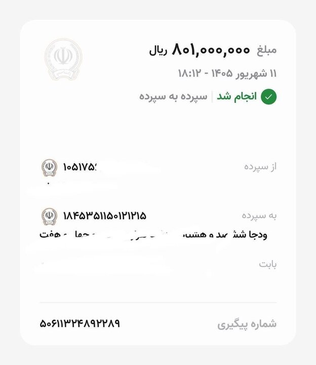 کمک ۸۰ میلیونی بانوی خرمآبادی برای حمایت از صنعت موشکی