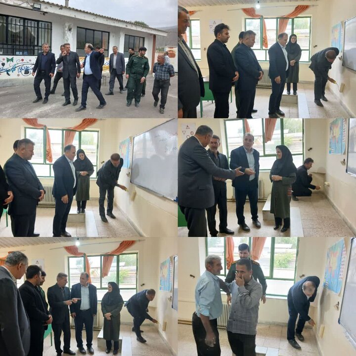 مسئولان کجور دبیرستان شبانه روزی را رنگ کردند