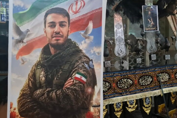 مراسم بزرگداشت پاسدار شهید «علی فیاضی» در گلپایگان