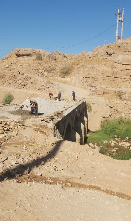 آغاز عملیات مرمت و حفاظت از پل تاریخی «افرینه» لرستان